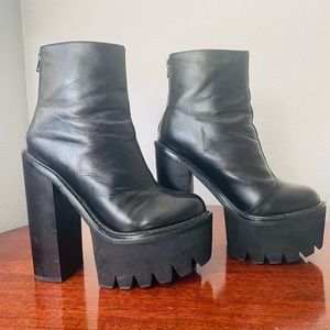 Jeffrey Campbell Mulder platform ankle boots